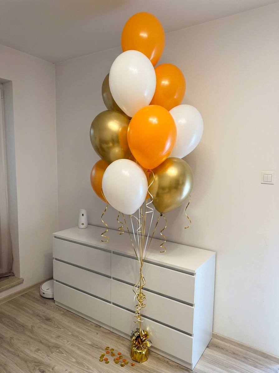 Фонтан шаров «Солнечный акцент»
